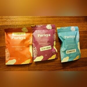 Korean Jelly Skincare Mask Set - Orange, Purple, Blue